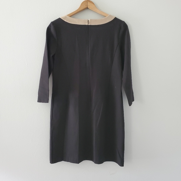 Talbots Black/Tan Sheath Dress - Picture 2 of 3